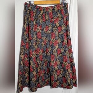 Women's Vintage (made in USA) Knitpicks‎ Fall Foliage Boho Skirt | Size Large